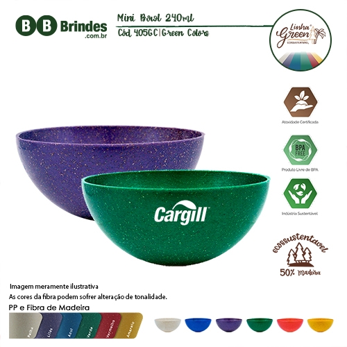  - Mini Bowl Green Colors 240ml